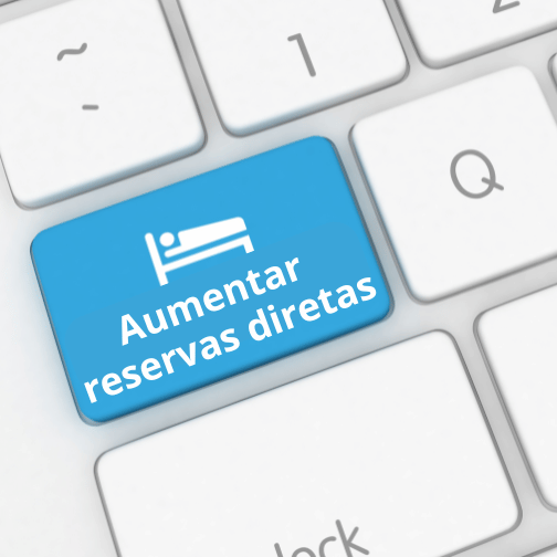 imagem de um teclado de computador com um botão escrito "aumentar reservas diretas"